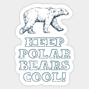 Keep Polar Bears Cool! (Worn) [Rx-tp] Sticker
